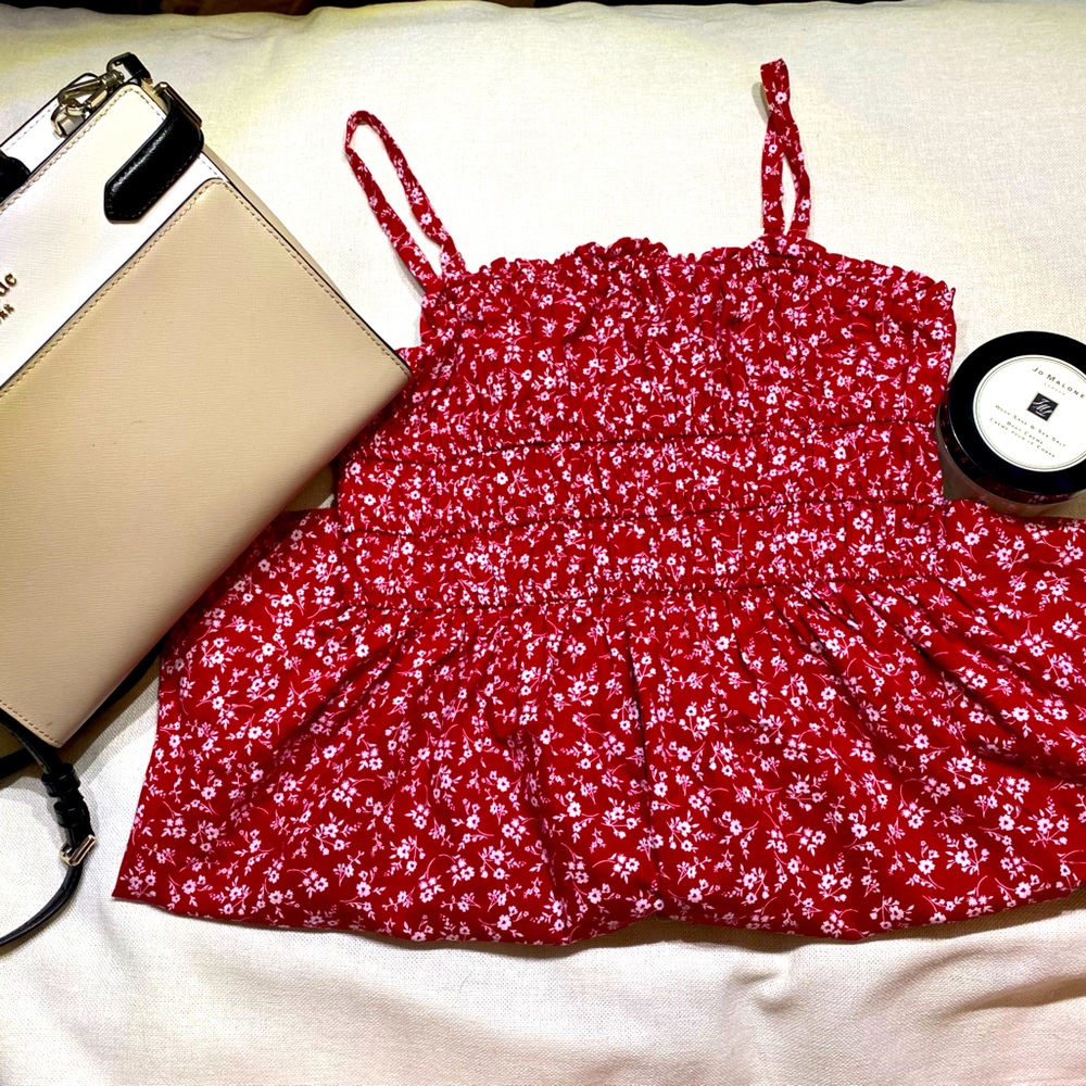 Red Floral sun dress